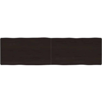 vidaXL Table Top Dark Brown 180x50x(2-6) cm Treated Solid Wood Live Edge