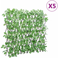 vidaXL Artificial Ivy Trellis Expandable 5 pcs Green 180x65 cm