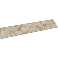 vidaXL Kitchen Rug Washable Hexagon Pastel 60x300 cm Velvet