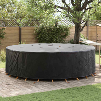 vidaXL Outdoor Furniture Cover Black 320 x 320 x 85 cm 420D fabric