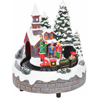 vidaXL Christmas Tabletop Multicolour 16 x 16 x 19 cm Resin
