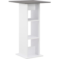 vidaXL Bar Table White and Anthracite Grey 60x60x110 cm