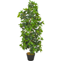vidaXL Artificial Plant Laurel Tree with Pot Green 120 cm