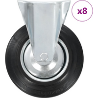 vidaXL 8 pcs Fixed Casters 200 mm