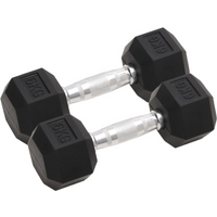 vidaXL Dumbbells 2 pcs 12 kg Total Cast Iron