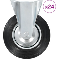 vidaXL 24 pcs Fixed Casters 200 mm