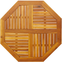 vidaXL Table Top 90x90x2.2 cm Octagonal Solid Wood Acacia