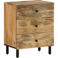 vidaXL Bedside Cabinet 50x33x60 cm Solid Wood Mango