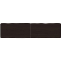 vidaXL Table Top Dark Brown 160x40x(2-6) cm Treated Solid Wood Live Edge