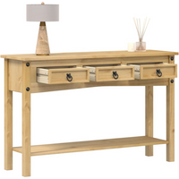 vidaXL Console Table "Corona" 114x34.5x73 cm Solid Wood Pine