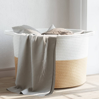 VIDAXL Laundry Basket and Ø55x36 cm Cotton