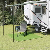 vidaXL Tent Carpet Light Green 250x250 cm HDPE