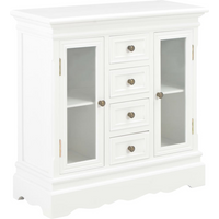 vidaXL Sideboard White 70x28x70 cm Solid Pine Wood