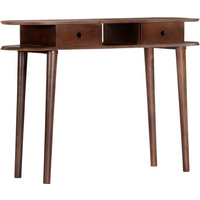 vidaXL Console Table 110x35x76 cm Solid Acacia Wood