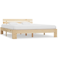 vidaXL Bed Frame without Mattress 180x200cm Solid Wood Pine