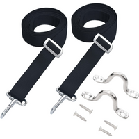vidaXL Bimini Top Straps 2 pcs Fabric and Stainless Steel