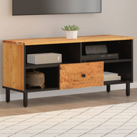 vidaXL TV Cabinet 100x33x46 cm Solid Wood Acacia
