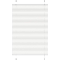 vidaXL Pleated Blind White 85x100 cm Fabric Width 84.4 cm Polyester