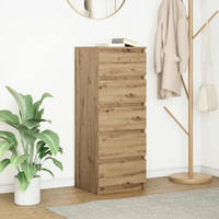 vidaXL Sideboard with Drawers Artisan Oak 37.5x35x99 cm Engineered Wood