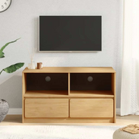 vidaXL TV Cabinet SAUDA Oak 99x43x55 cm Solid Wood Pine