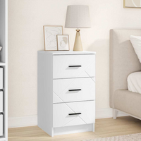 vidaXL Bedside Cabinet White 38 x 38 x 66 cm Engineered wood