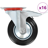 vidaXL 16 pcs Swivel Casters 160 mm