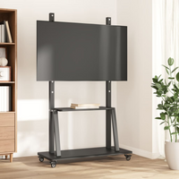 vidaXL TV Stand on Wheels 32-90 Inch Screen Max VESA 800x600 mm 100kg