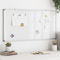 vidaXL Magnetic Whiteboard 100x50x1.7 cm Aluminium