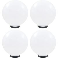 vidaXL LED Bowl Lamps 4 pcs Spherical 30 cm PMMA