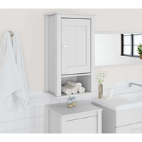 vidaXL Bathroom Wall Cabinet BERG White 40x27x71.5 cm Solid Wood Pine