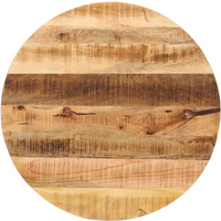 vidaXL Table Top Ø 90x2.5 cm Round Solid Wood Rough Mango