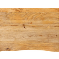vidaXL Table Top Live Edge 90x60x2.5 cm Solid Wood Mango