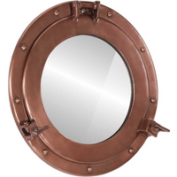 vidaXL Porthole Mirror Wall Hanging Ø38 cm Aluminium and Glass