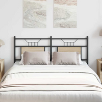 vidaXL Headboard Sonoma Oak 137 cm Engineered Wood and Steel