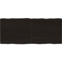 vidaXL Table Top Dark Brown 140x60x(2-6) cm Treated Solid Wood Live Edge