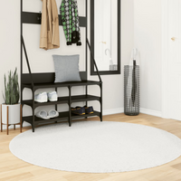vidaXL Rug OVIEDO Short Pile Cream Ø 160 cm