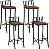 vidaXL Bar Chairs 4 pcs Solid Wood Reclaimed