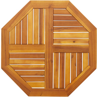 vidaXL Table Top 70x70x2 cm Octagonal Solid Wood Acacia