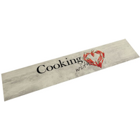 vidaXL Kitchen Rug Washable Peper Cooking 60x300 cm Velvet