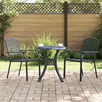 vidaXL Chair 2 pcs Anthracite 56 x 65 x 89cm Steel