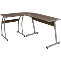 vidaXL Corner Desk Brown Engineered Wood