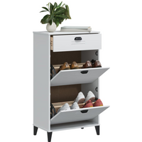 vidaXL Shoe Cabinet VIKEN White Engineered Wood