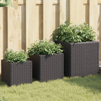 Garden Planters Poly Rattan