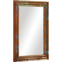 vidaXL Bathroom Mirror 50x70 cm Solid Wood Acacia and Glass