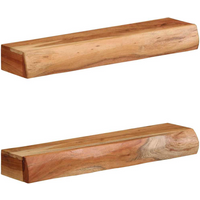 vidaXL Wall Shelves 2 pcs 60x17x8 cm Solid Wood Acacia