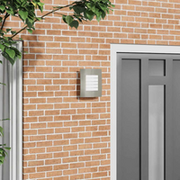 vidaXL Outdoor Wall Light Silver 23.5 x 10.5 x 26 cm Stainless steel