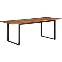 vidaXL Dining Table 200x100x75 cm Solid Wood Acacia