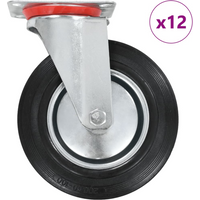 vidaXL 12 pcs Swivel Casters 200 mm