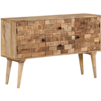 vidaXL Sideboard 110x30x70 cm Solid Wood Mango