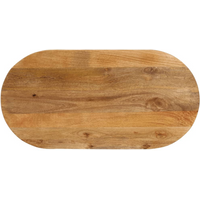vidaXL Table Top 100x50x3.8 cm Oval Solid Wood Mango